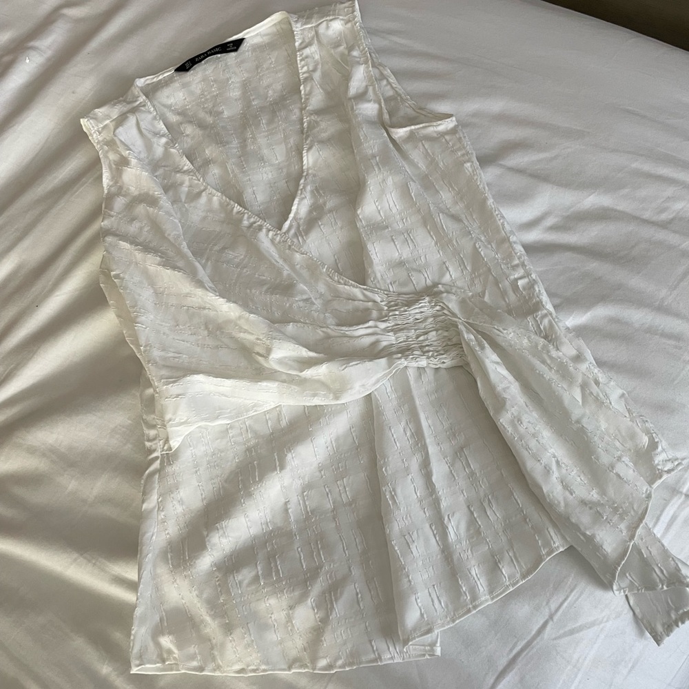 White Zara tank top